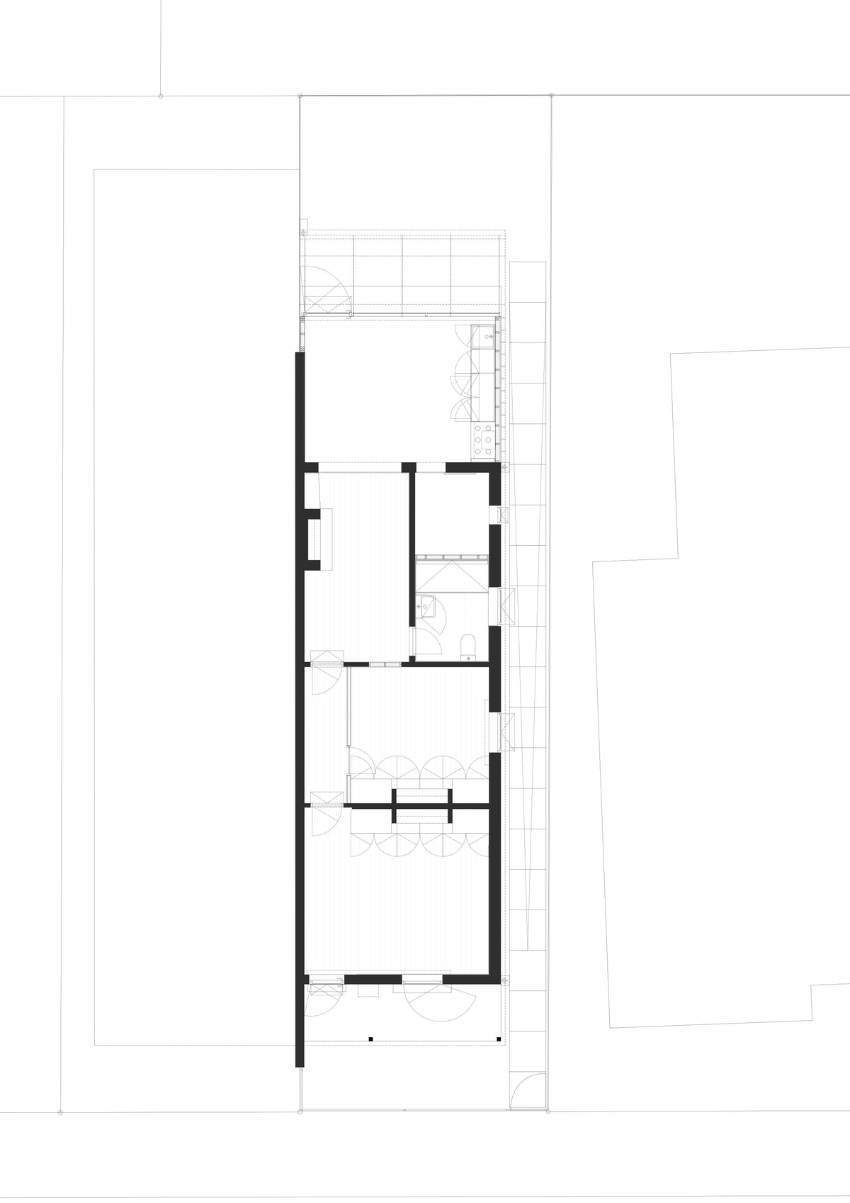 Plan Drawing 1:100 Economy House 1 by Office of Alexei Haddad