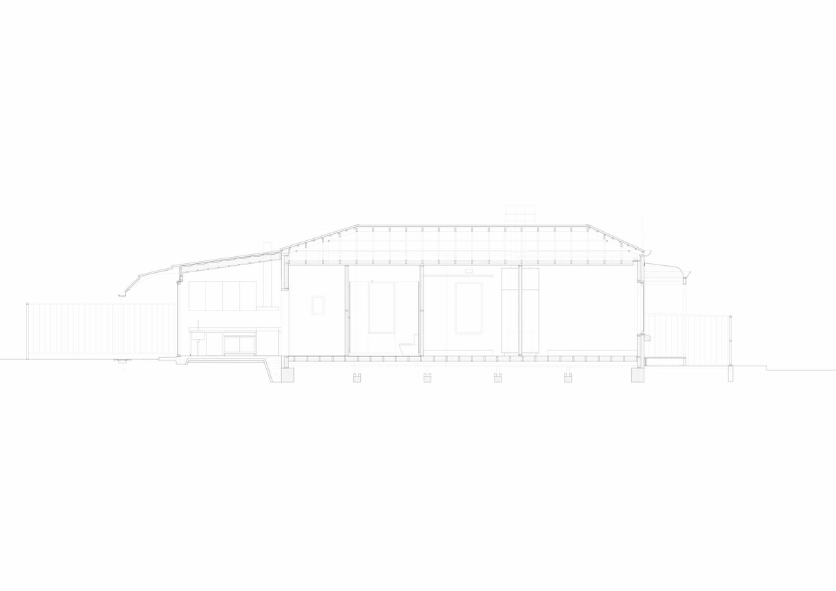 Section Drawing 1:100 Economy House 1 by Office of Alexei Haddad