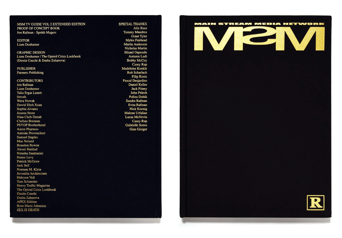 MSM TV GUIDE VOL. 2 EXTENDED EDITION By: Jon Rafman