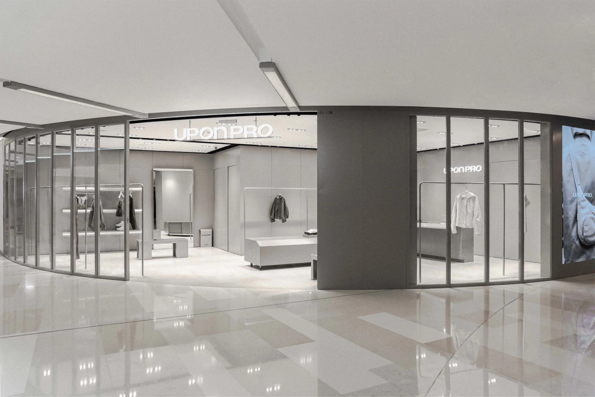 Flagship store interior for UPON PRO at IAPM Shanghai by Office of Alexei Haddad